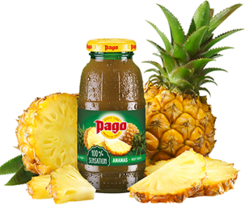 Pago, Succo di Frutta - Ananas - cl 20 x 24 bottiglie vetro 